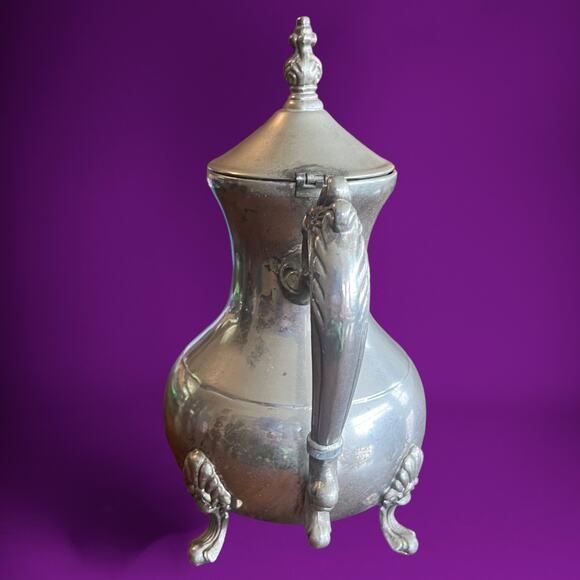 Vintage Silver-Plated Footed Tea Server - Picture 2 of 13